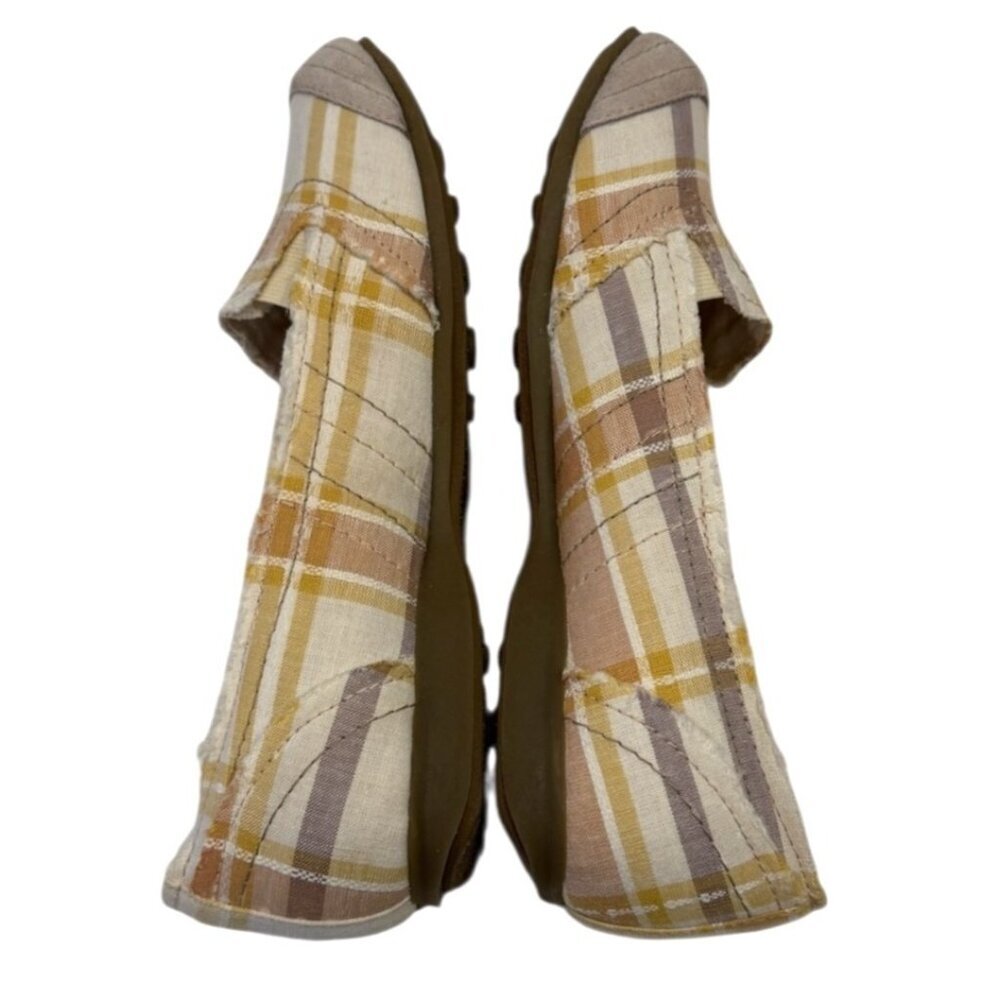Mudd Women's Preform Plaid Flat Natural Size 10 NIB - Picture 4 of 9